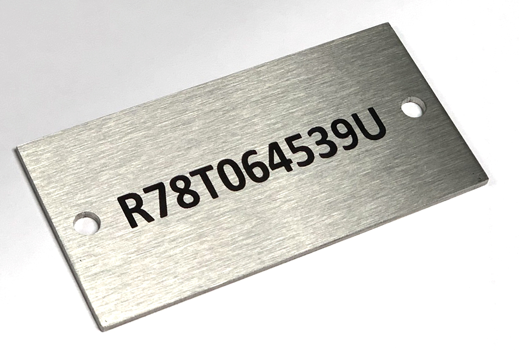 Serial Number Plaque Tag Industrial Sign Marker Laser Engraved