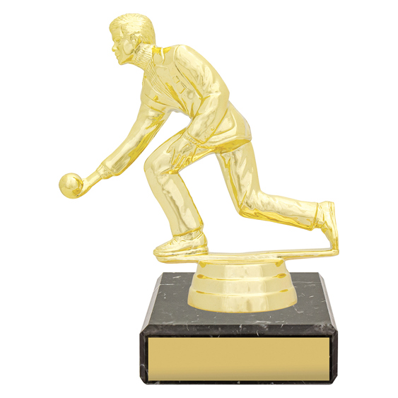 Lawn Bowling Player Trophy Or Award Free Engraving