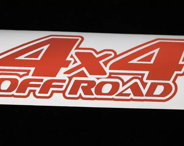 4 X 4 Off Road Sticker 3m Self Adhesive Red Set Of 2.