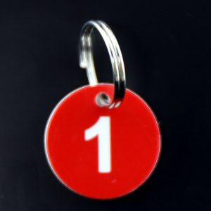 Numbered Key Ring With Free Laser Engraving