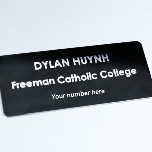 Computer Laptop Tablet Name Id Tag Laser Engraved Metal 60mm X 25mm Personalised