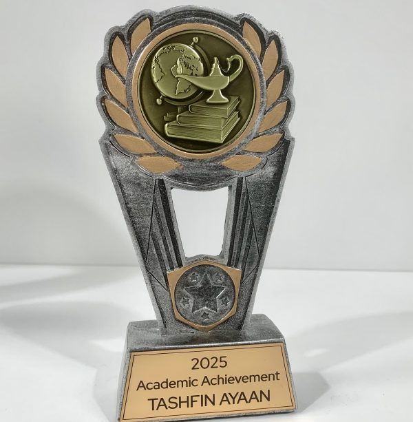 Personalised Trophy Award Academic Polaris Laser Engraving